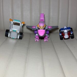 Paw Patrol Pink Skye Transforming Jet Toy - Kids Toy Vehicle bundle